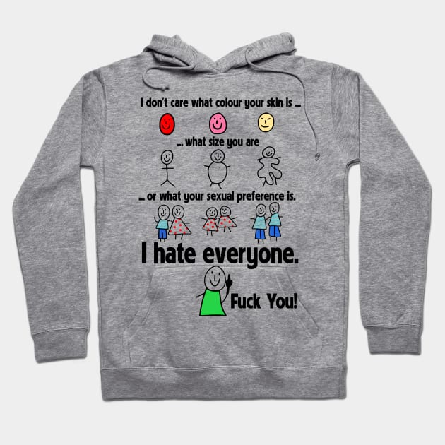 I hate everyone-funny christmas 2023 Hoodie by Work Memes